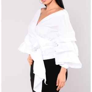 Fashion nova white top